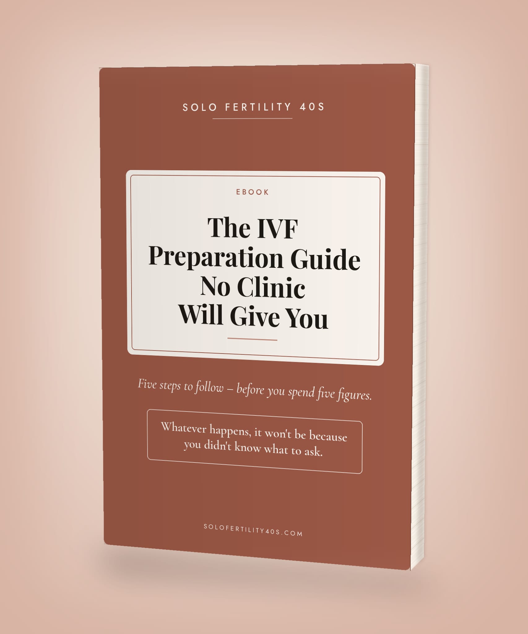 The IVF Preparation No Clinic Will Give You — ebook cover